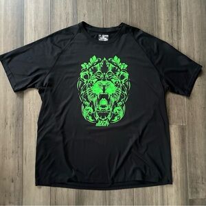 Under Armour Men’s Loose Black HeatGear Performance Graphic T-Shirt Size 2XL XXL